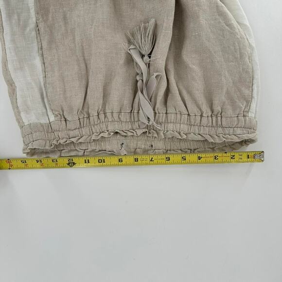 Woman’s Wide Leg Summer Linen Pants. Size 28 x 24 flowy light springtime - Picture 4 of 5